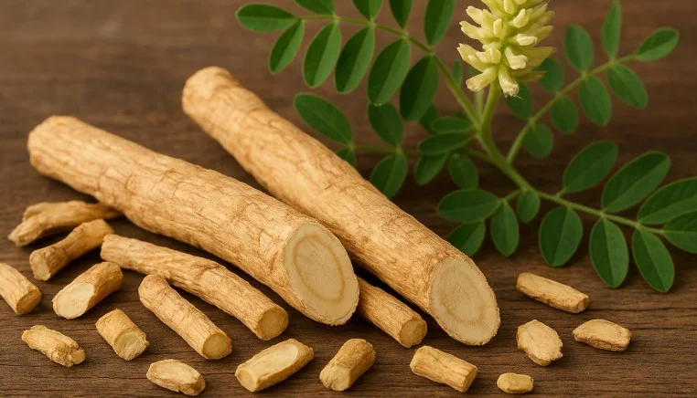 Astragalus root, a foundational root in traditional Chinese herbal practice, used in Glycovit